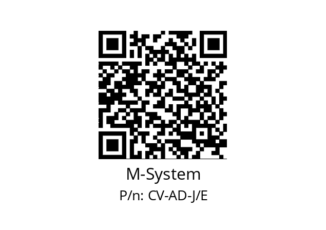   M-System CV-AD-J/E