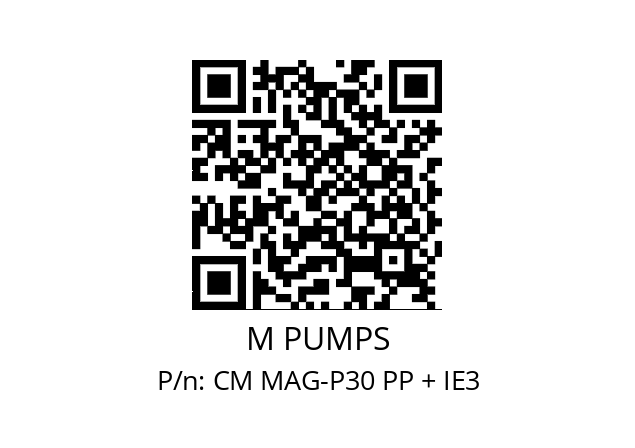   M PUMPS CM MAG-P30 PP + IE3