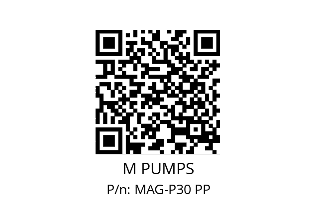   M PUMPS MAG-P30 PP