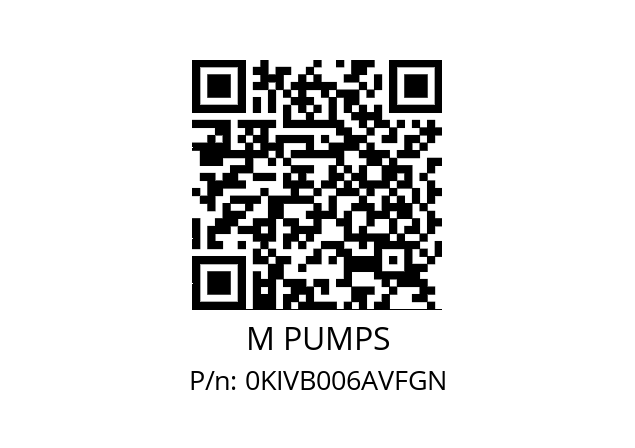   M PUMPS 0KIVB006AVFGN