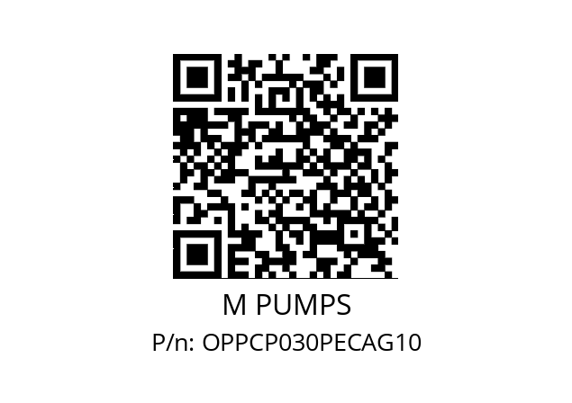   M PUMPS OPPCP030PECAG10