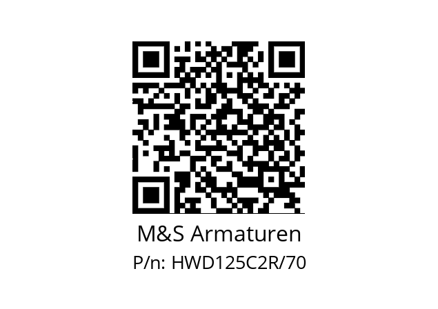   M&S Armaturen HWD125C2R/70