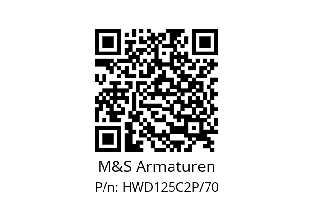   M&S Armaturen HWD125C2P/70