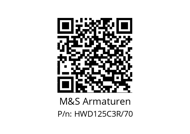   M&S Armaturen HWD125C3R/70