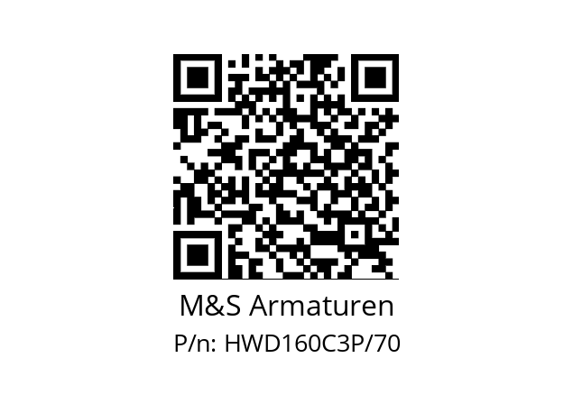   M&S Armaturen HWD160C3P/70