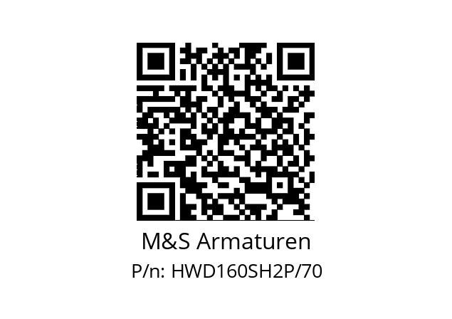   M&S Armaturen HWD160SH2P/70