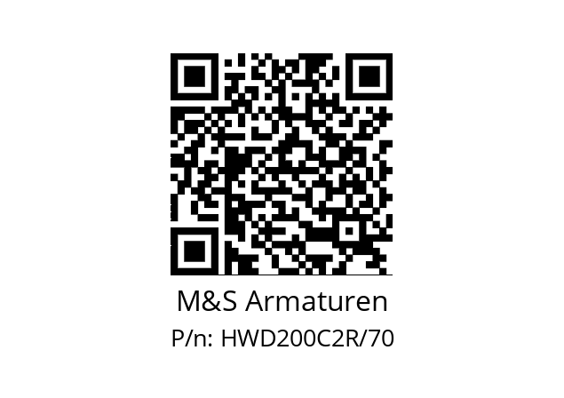   M&S Armaturen HWD200C2R/70