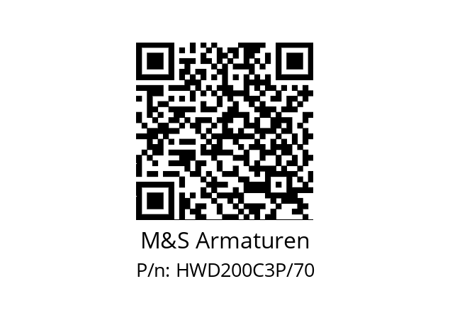   M&S Armaturen HWD200C3P/70