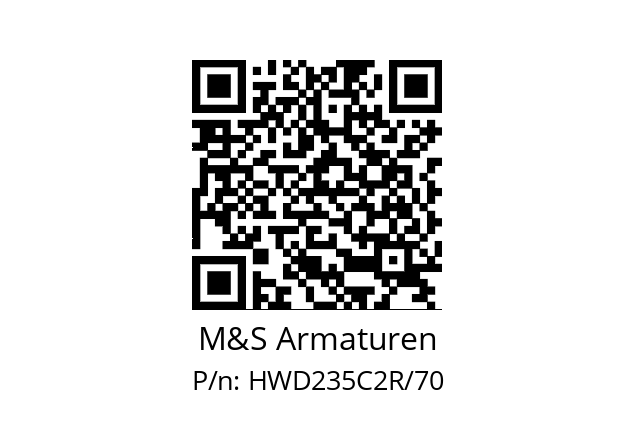   M&S Armaturen HWD235C2R/70