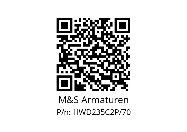   M&S Armaturen HWD235C2P/70