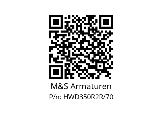   M&S Armaturen HWD350R2R/70