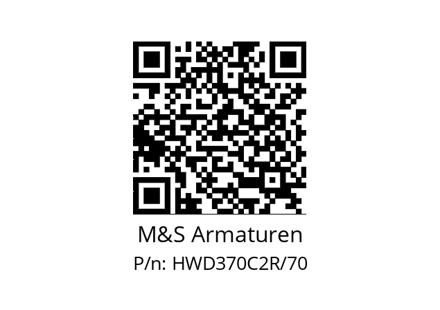   M&S Armaturen HWD370C2R/70