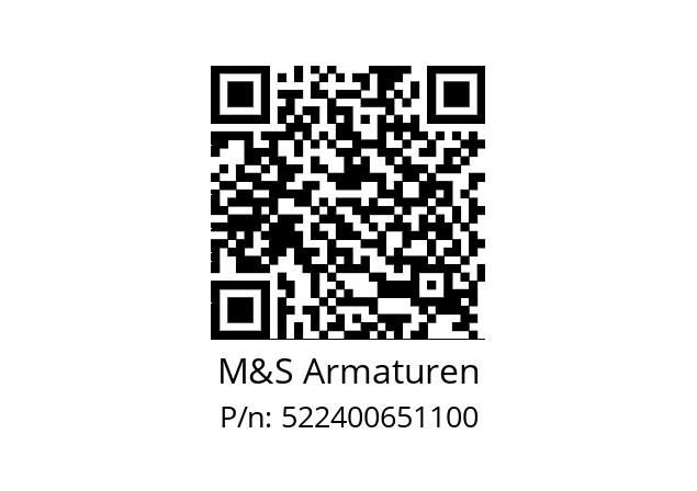   M&S Armaturen 522400651100