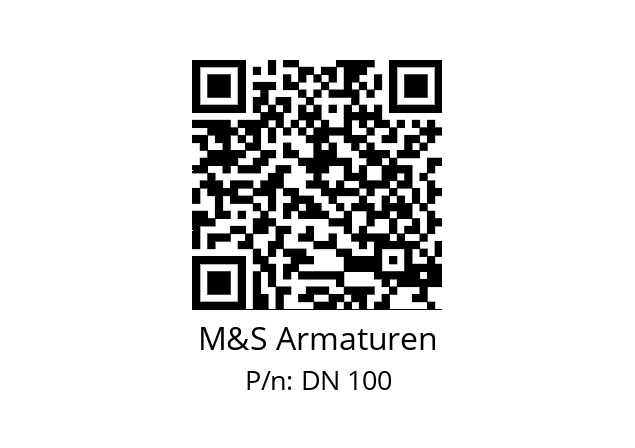   M&S Armaturen DN 100