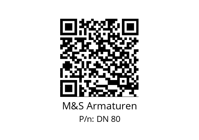   M&S Armaturen DN 80