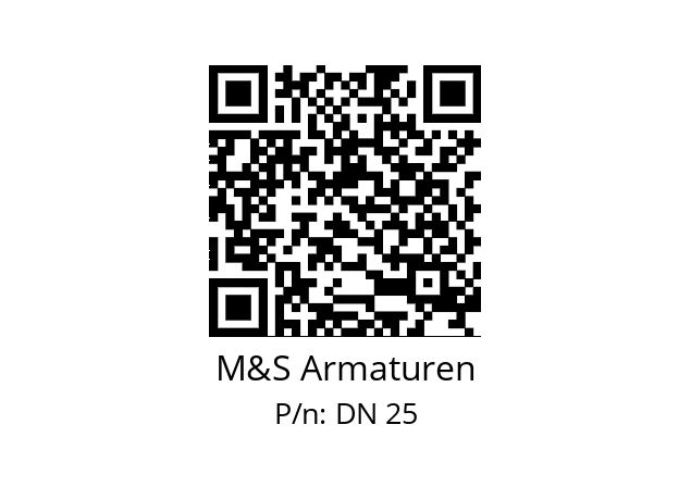   M&S Armaturen DN 25