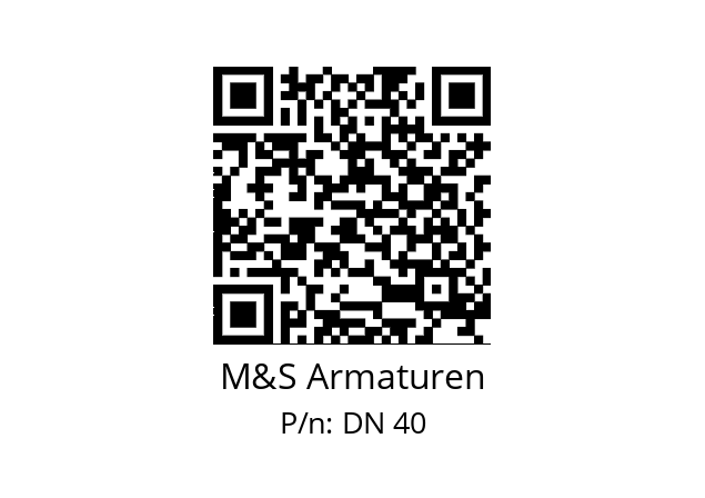   M&S Armaturen DN 40