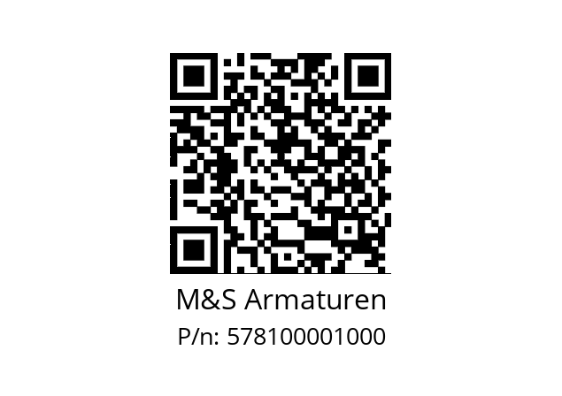   M&S Armaturen 578100001000