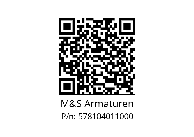   M&S Armaturen 578104011000