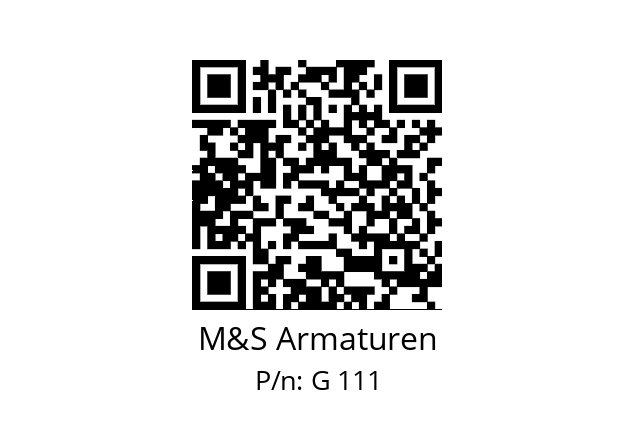   M&S Armaturen G 111