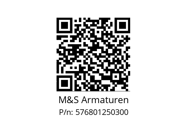   M&S Armaturen 576801250300