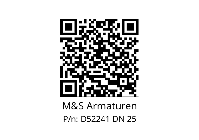   M&S Armaturen D52241 DN 25