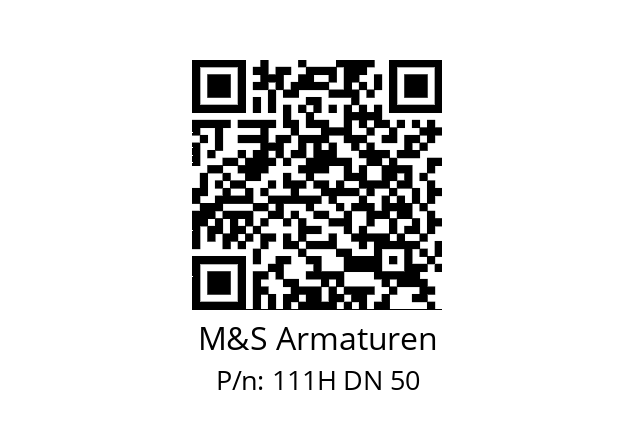   M&S Armaturen 111H DN 50