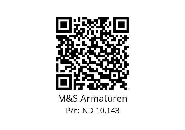   M&S Armaturen ND 10,143