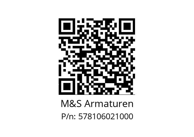   M&S Armaturen 578106021000