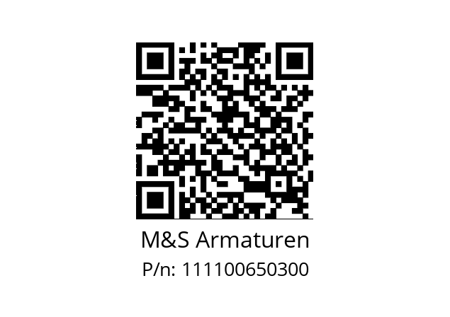   M&S Armaturen 111100650300