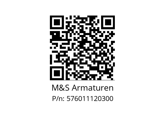   M&S Armaturen 576011120300