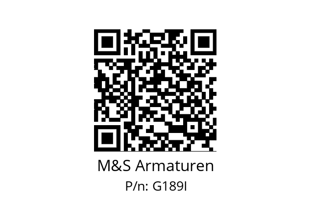   M&S Armaturen G189I