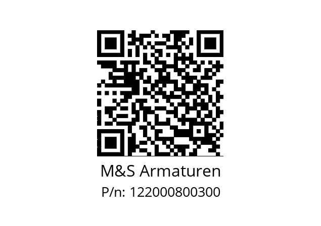   M&S Armaturen 122000800300