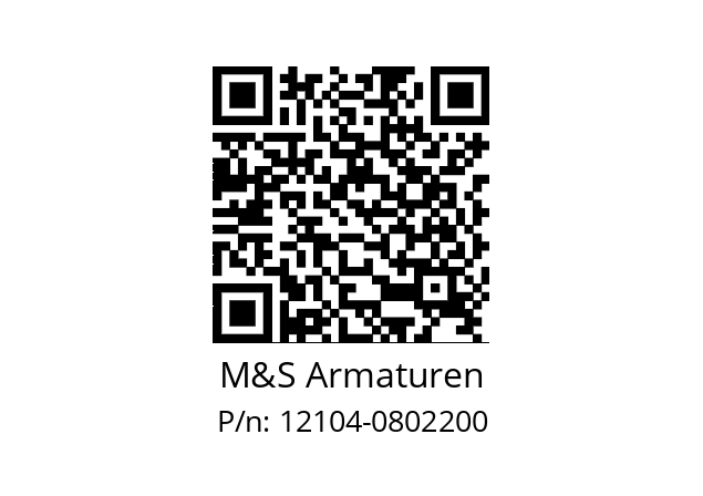   M&S Armaturen 12104-0802200