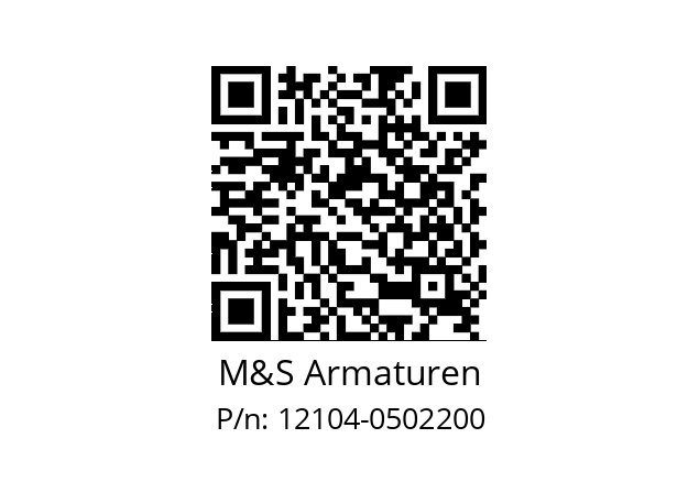   M&S Armaturen 12104-0502200