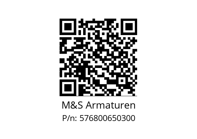   M&S Armaturen 576800650300