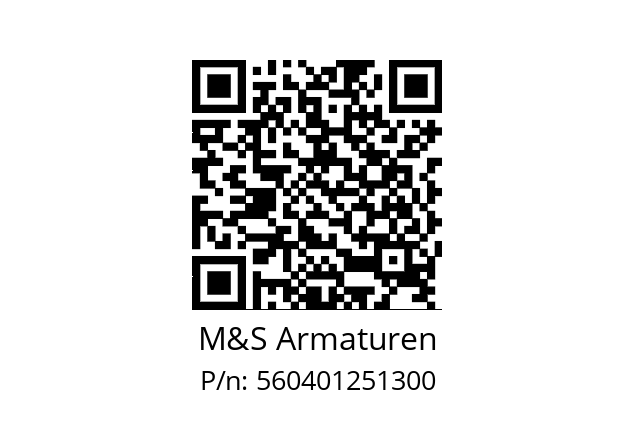   M&S Armaturen 560401251300