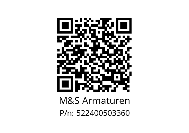   M&S Armaturen 522400503360