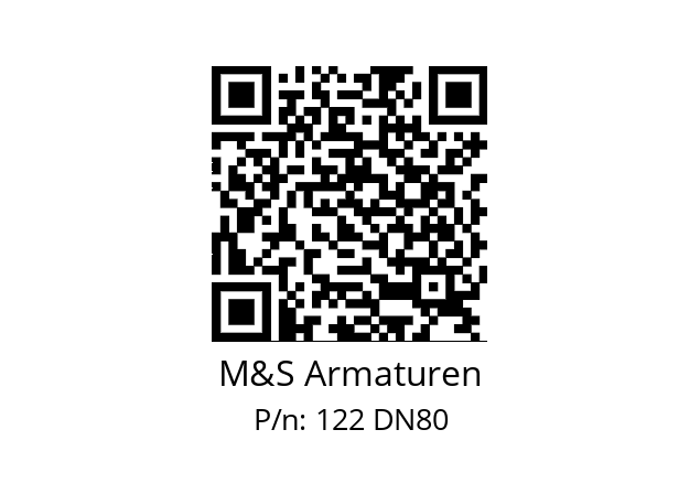   M&S Armaturen 122 DN80