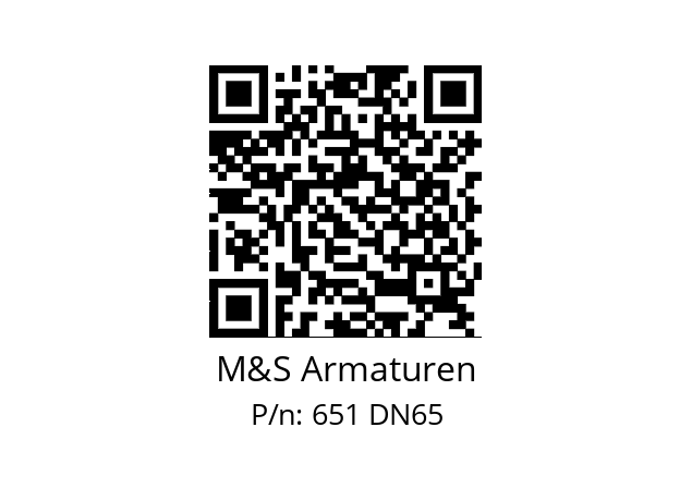   M&S Armaturen 651 DN65