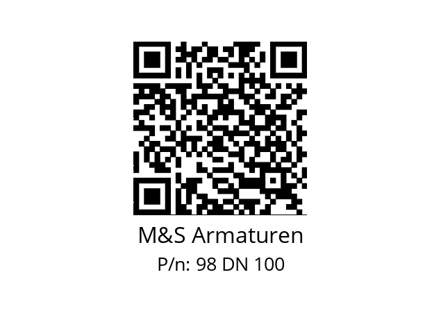   M&S Armaturen 98 DN 100