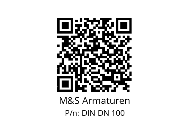   M&S Armaturen DIN DN 100