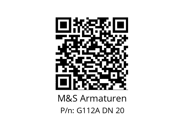   M&S Armaturen G112A DN 20