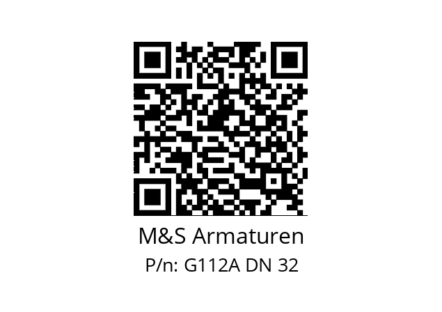   M&S Armaturen G112A DN 32