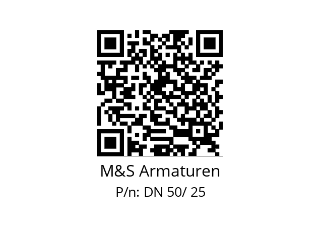   M&S Armaturen DN 50/ 25