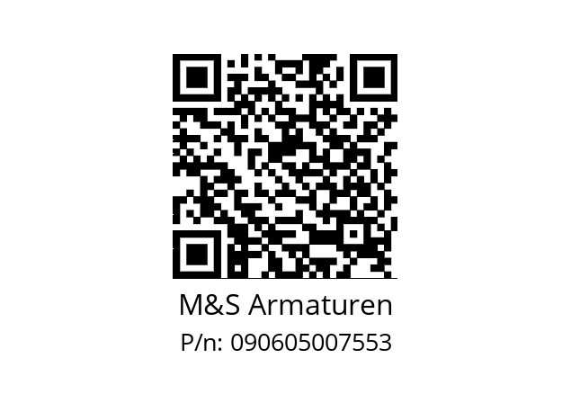   M&S Armaturen 090605007553