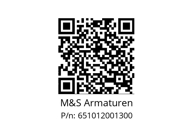   M&S Armaturen 651012001300