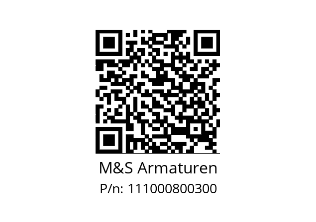   M&S Armaturen 111000800300