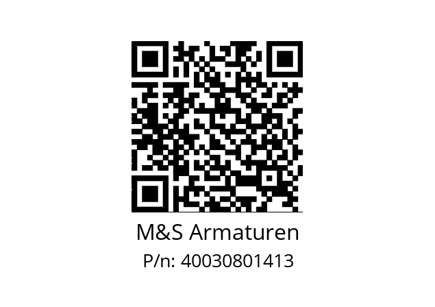   M&S Armaturen 40030801413