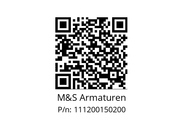   M&S Armaturen 111200150200